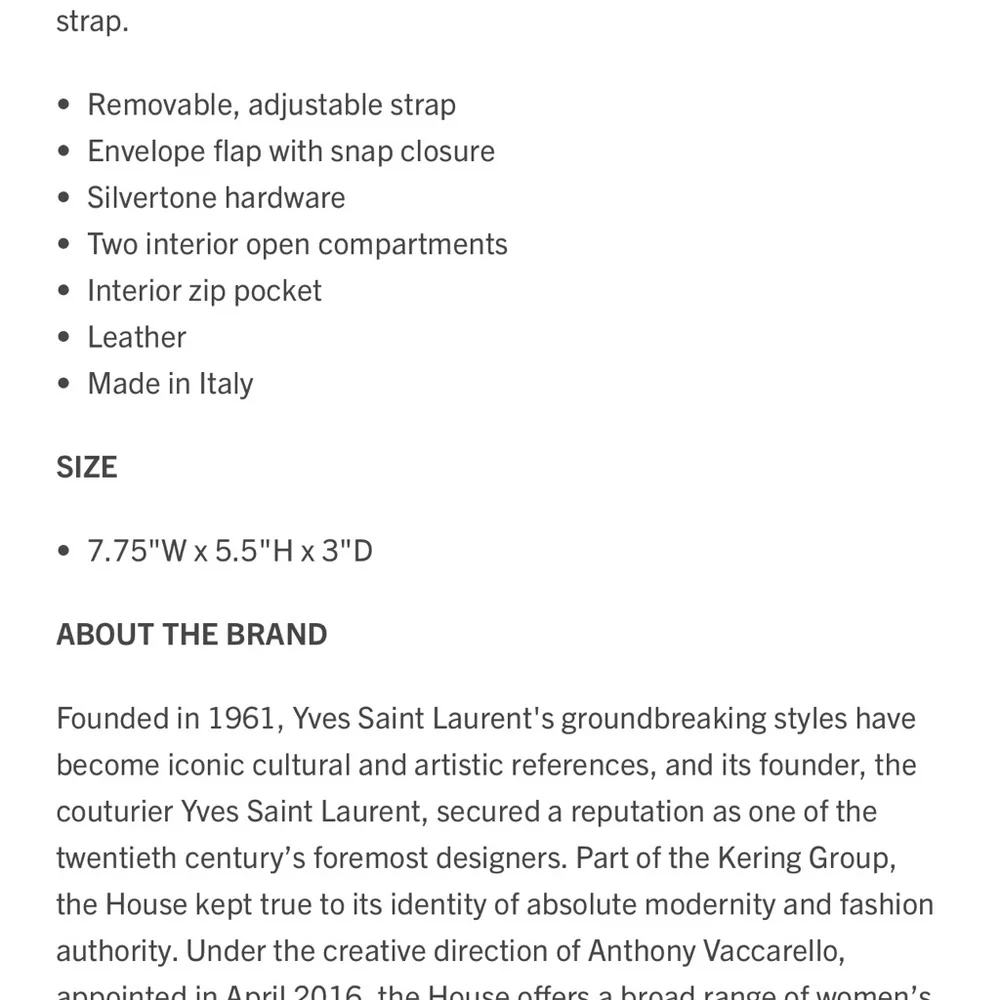 Black lulu Yves Saint Laurent Quilted Leather Shoulder Bag- AUTHENTIC - Picture 5 of 13